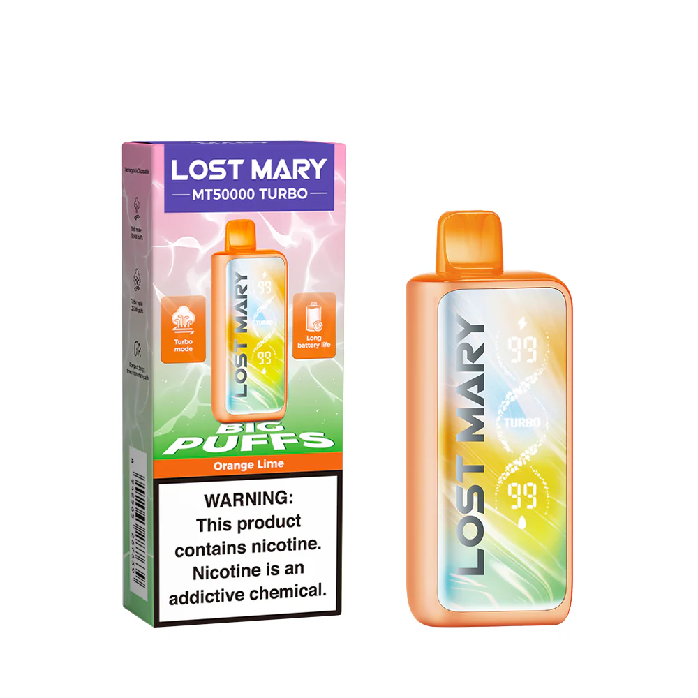 LOST MARY MT50K Turbo vape descartável recarregável (todos os sabores)