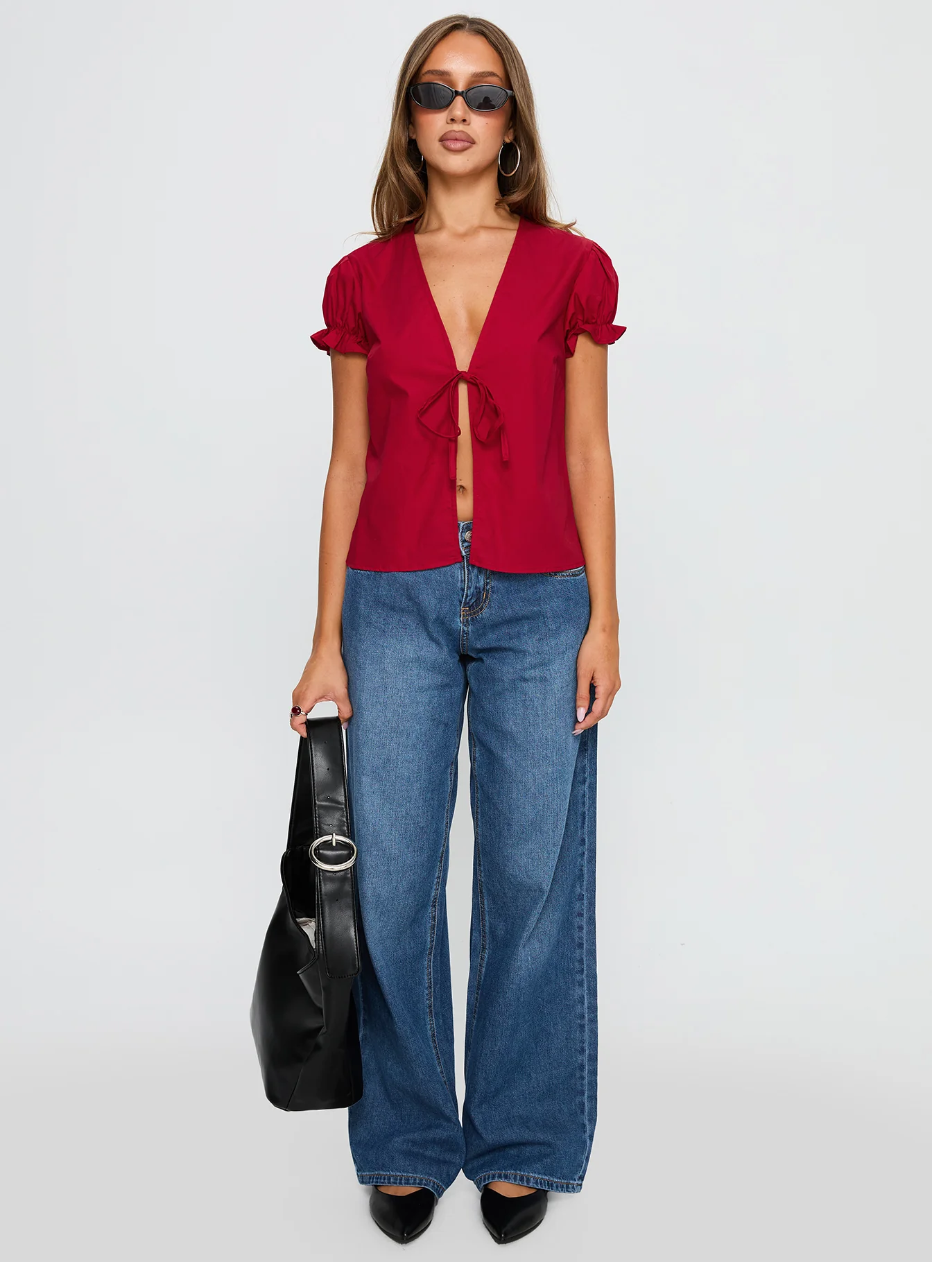 Starstruck Tie Up Top Red