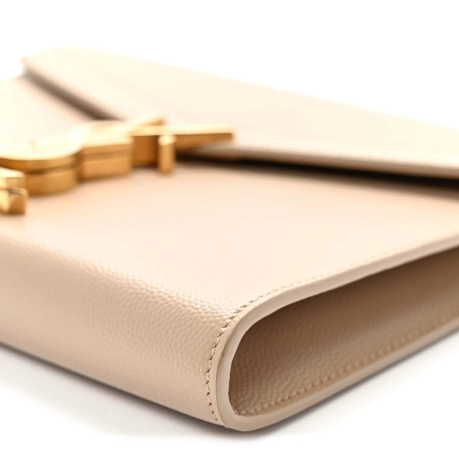 Grain De Poudre Monogram Cassandra Chain Wallet Dark Beige - Top Club