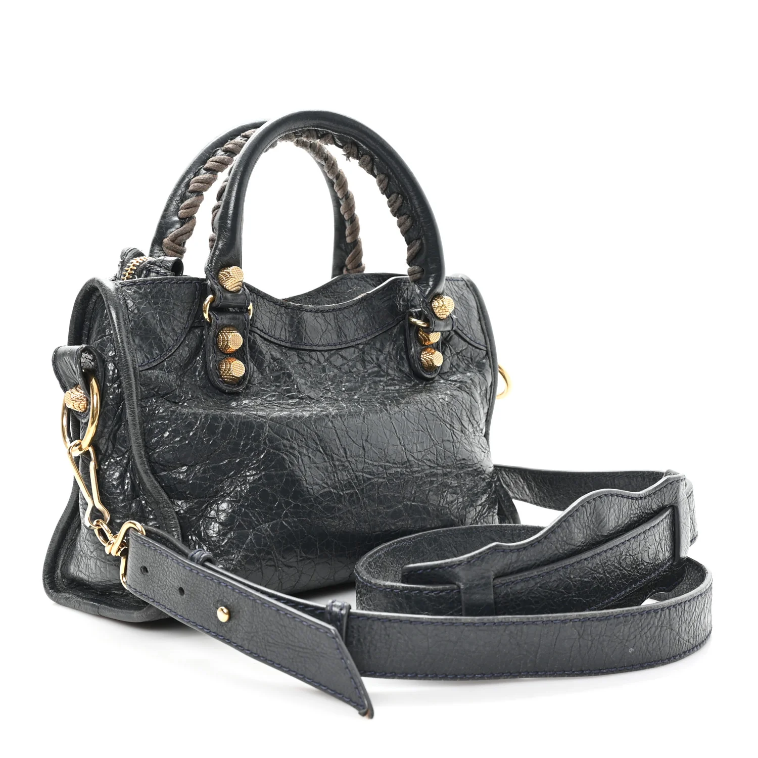 Agneau Giant 12 Gold Hardware Mini City Anthracite - Top Club