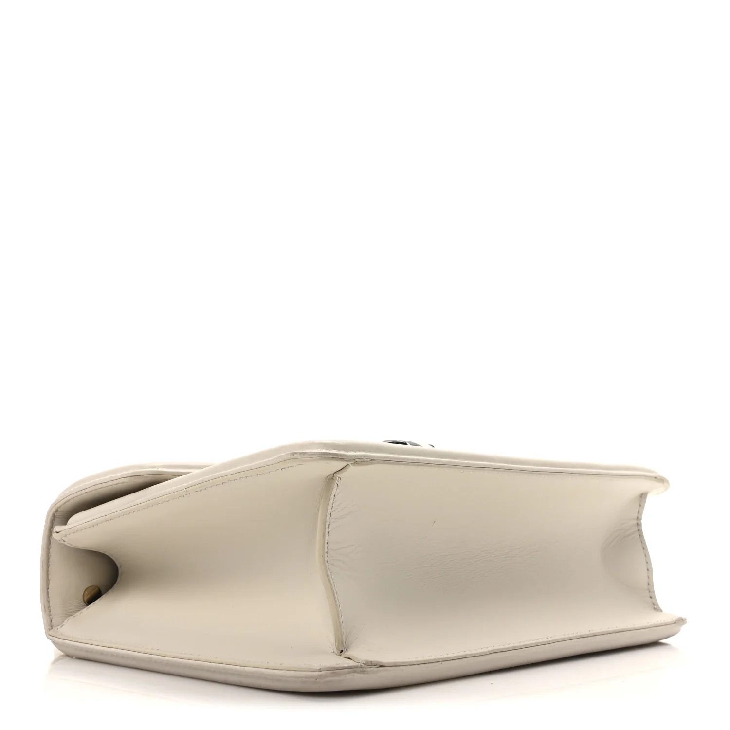 Nappa Serpenti Forever Chain Diamond Blast Shoulder Bag Ivory Gold - Top Club