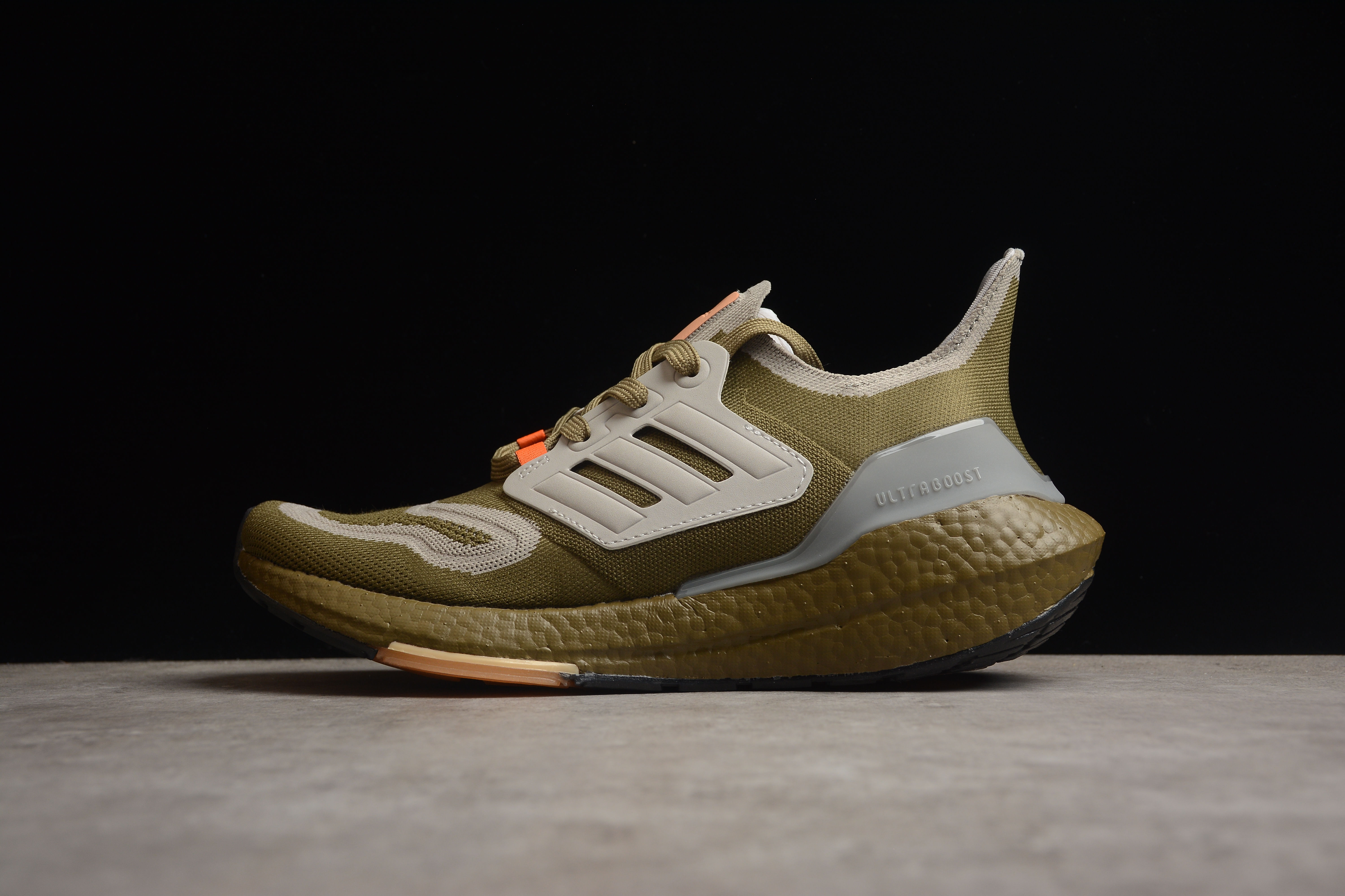 adidas Ultra Boost 22 Orbit Green Beam Orange GX9140 - Sneaker Replica Workshop