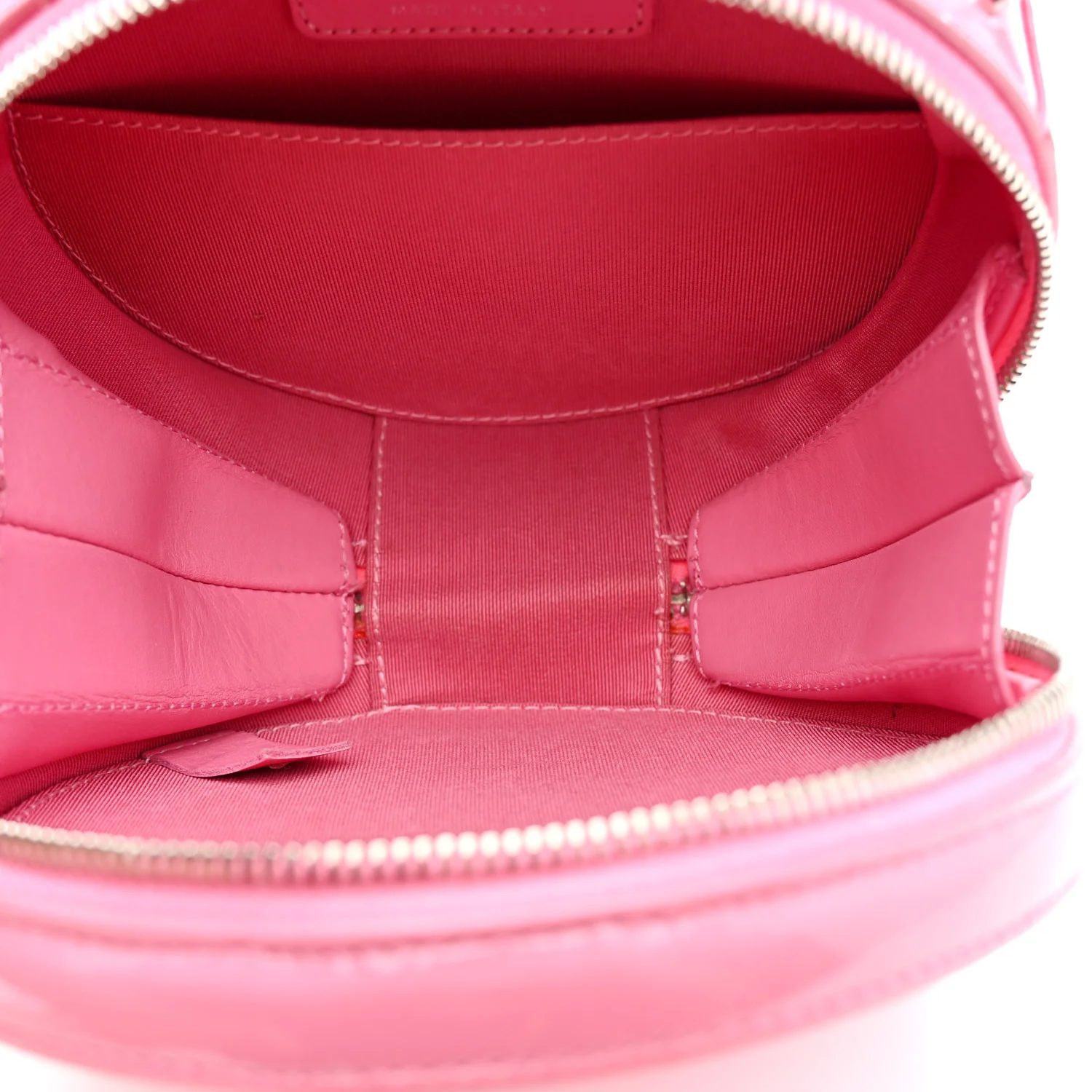Patent Round As Earth Evening Bag Pink - Top Club