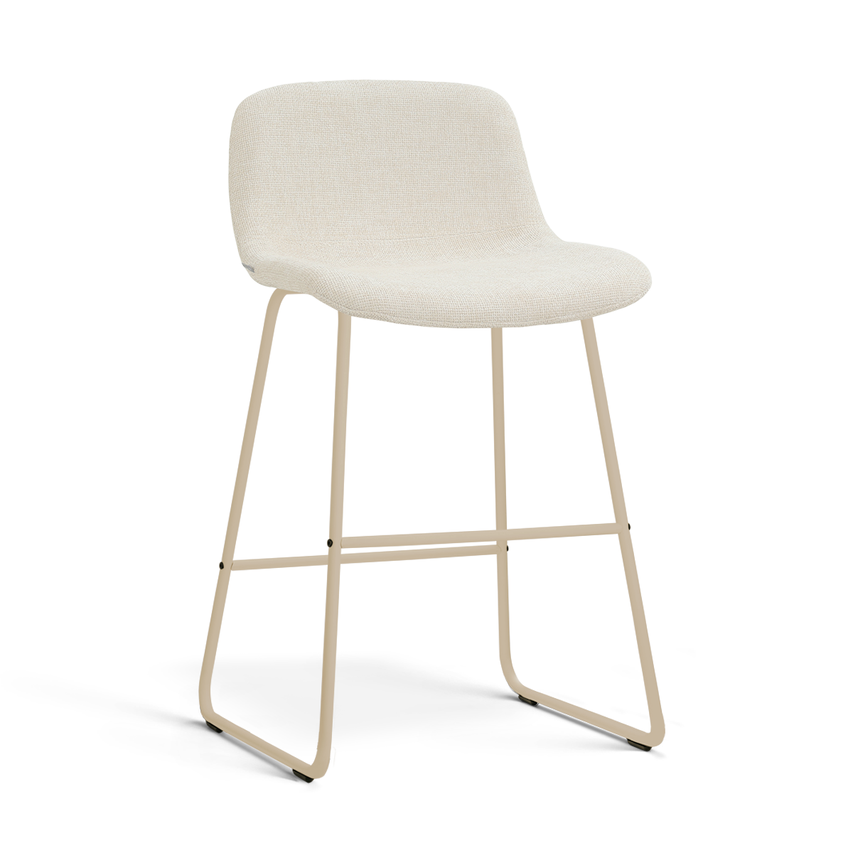 Barkruk Nino-Mats H65 cm beige onderstel cottonbeige