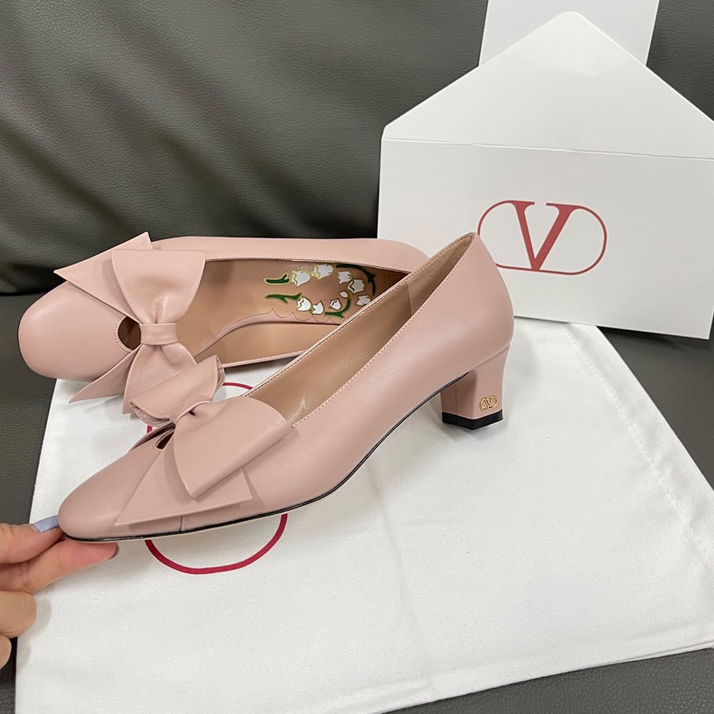 VALENTINO BOWOW sheepskin high heels (heel height 4.5 cm) - Top Club