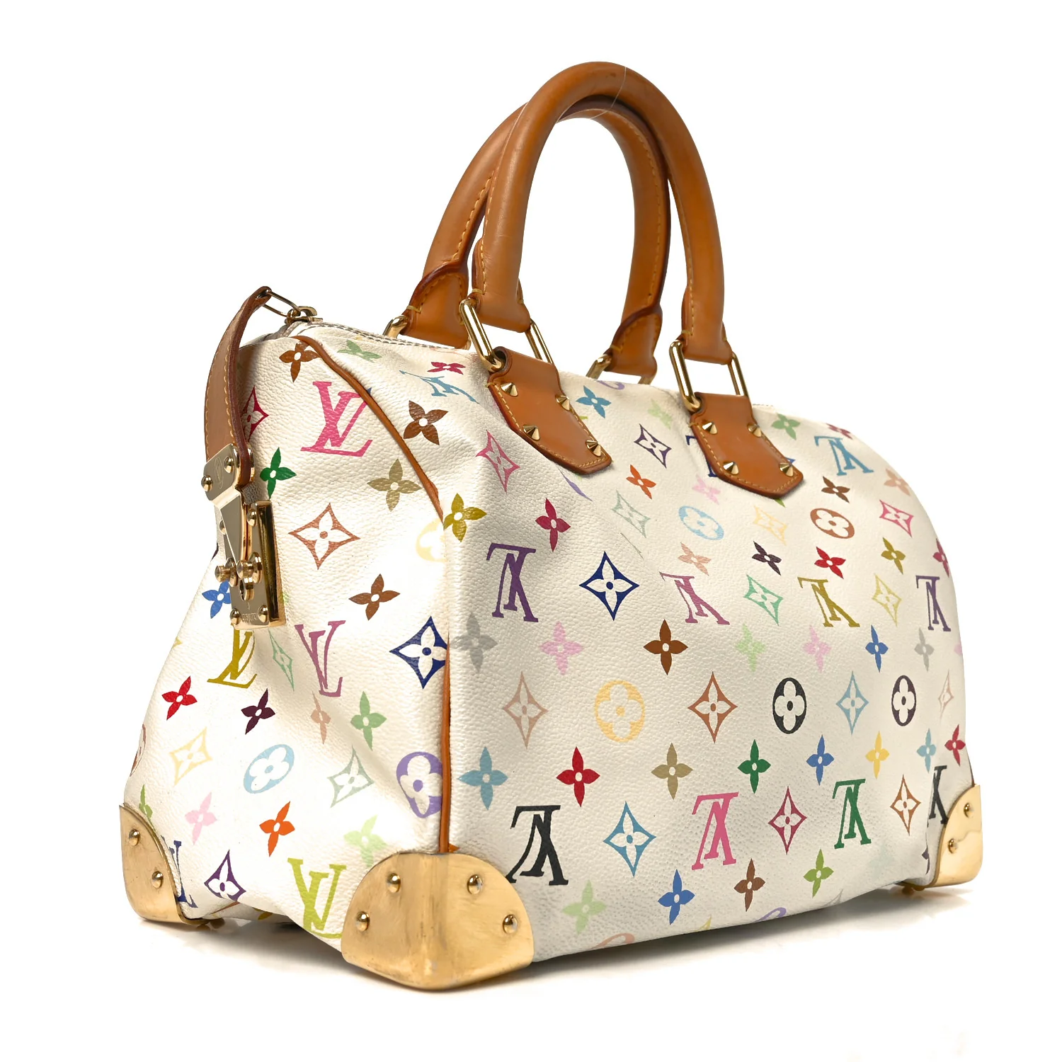 Monogram Multicolor Speedy 30 White