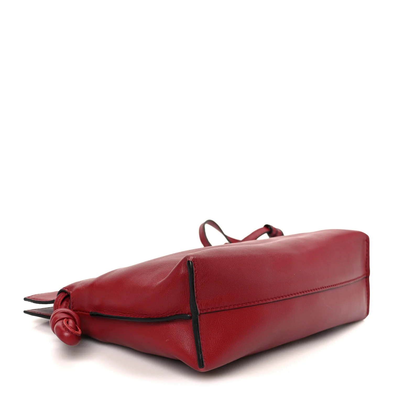 Calfskin Mini Flamenco Knot Bag Red - Top Club