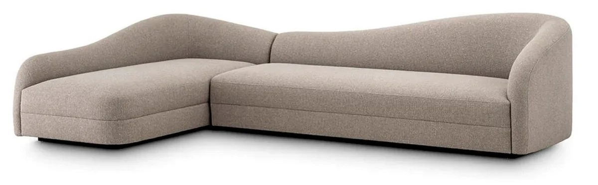 Luxury corner sofa Greige / Black 320 x 190 x H. 82 cm - Living room sofa - Living room furniture - Luxury furniture - Luxury furnishings - Luxury quality