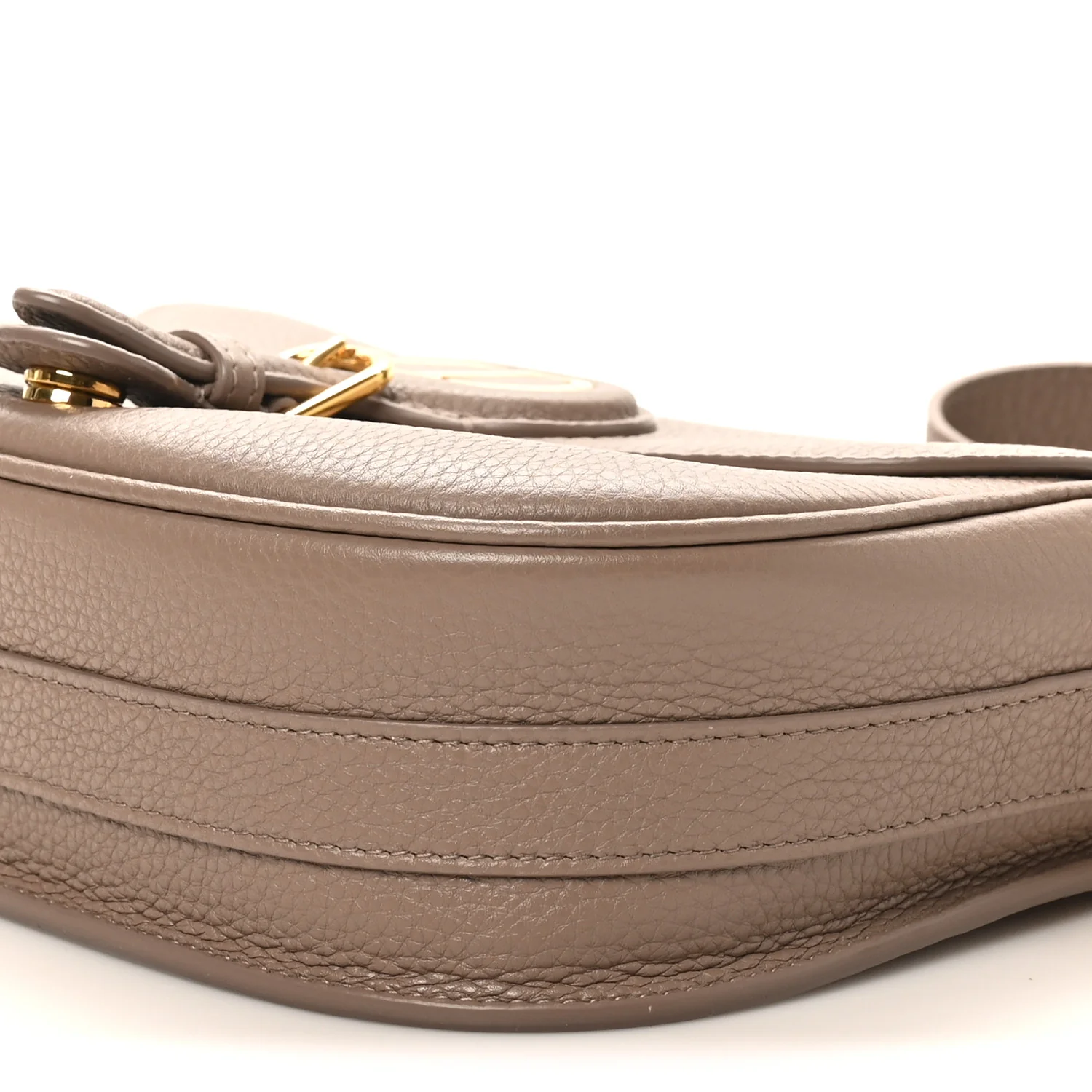Grained Calfskin Medium Bobby Flap Warm Taupe - Top Club