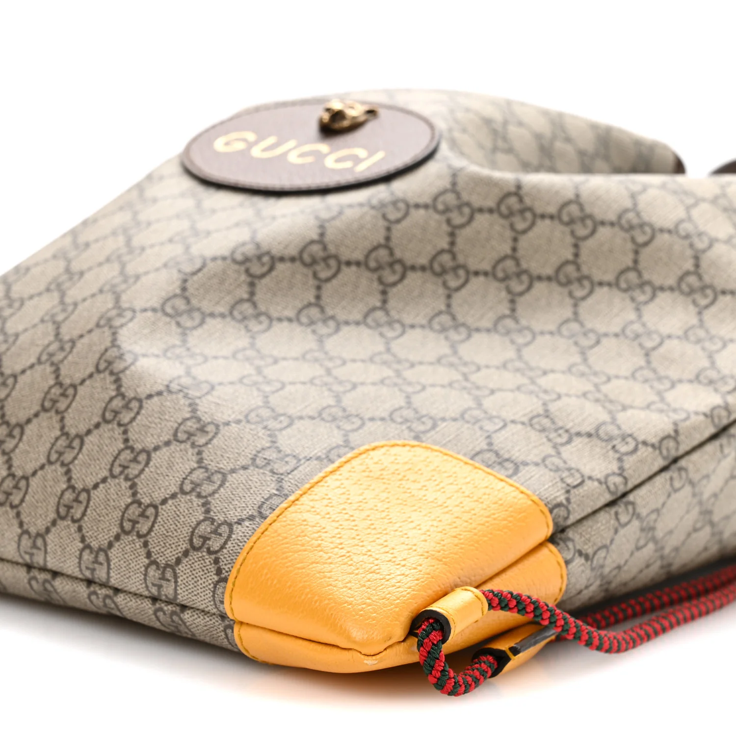 GG Supreme Monogram Neo Vintage Drawstring Backpack Beige New Acero Crop - Top Club