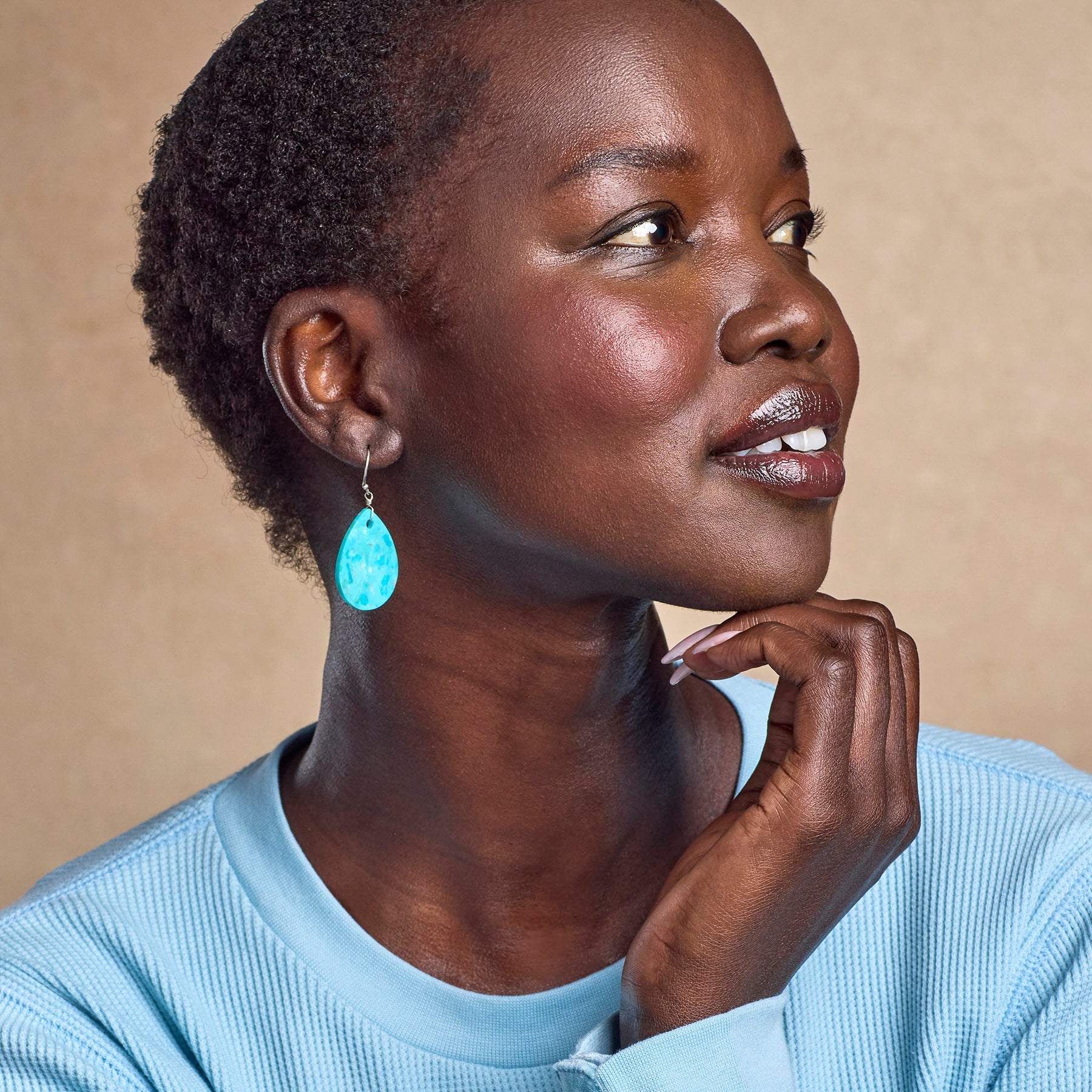 Turquoise Tears Earrings - Sundance Living