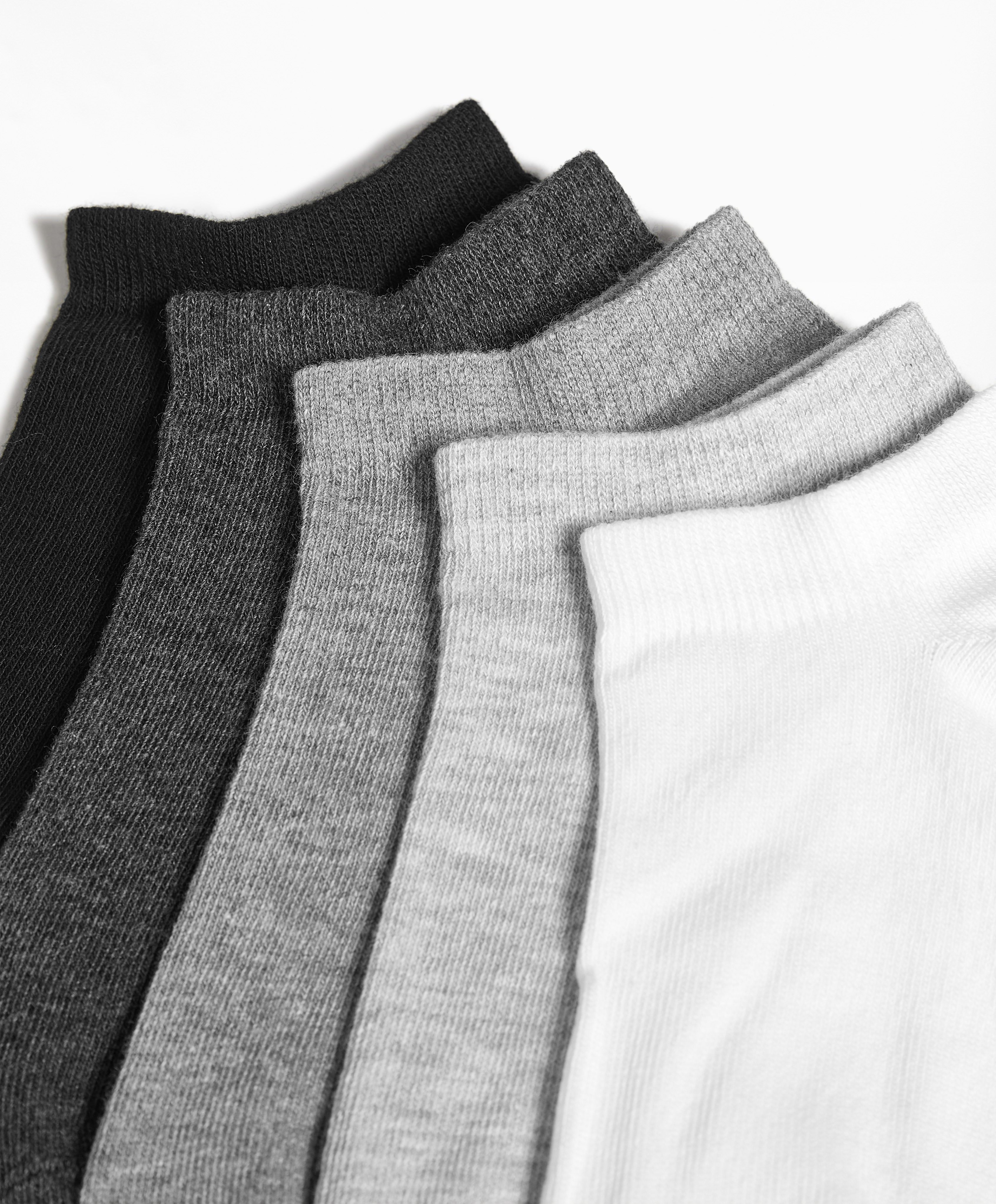 OYSHO 5 pairs of tab cotton blend sports sneaker socks