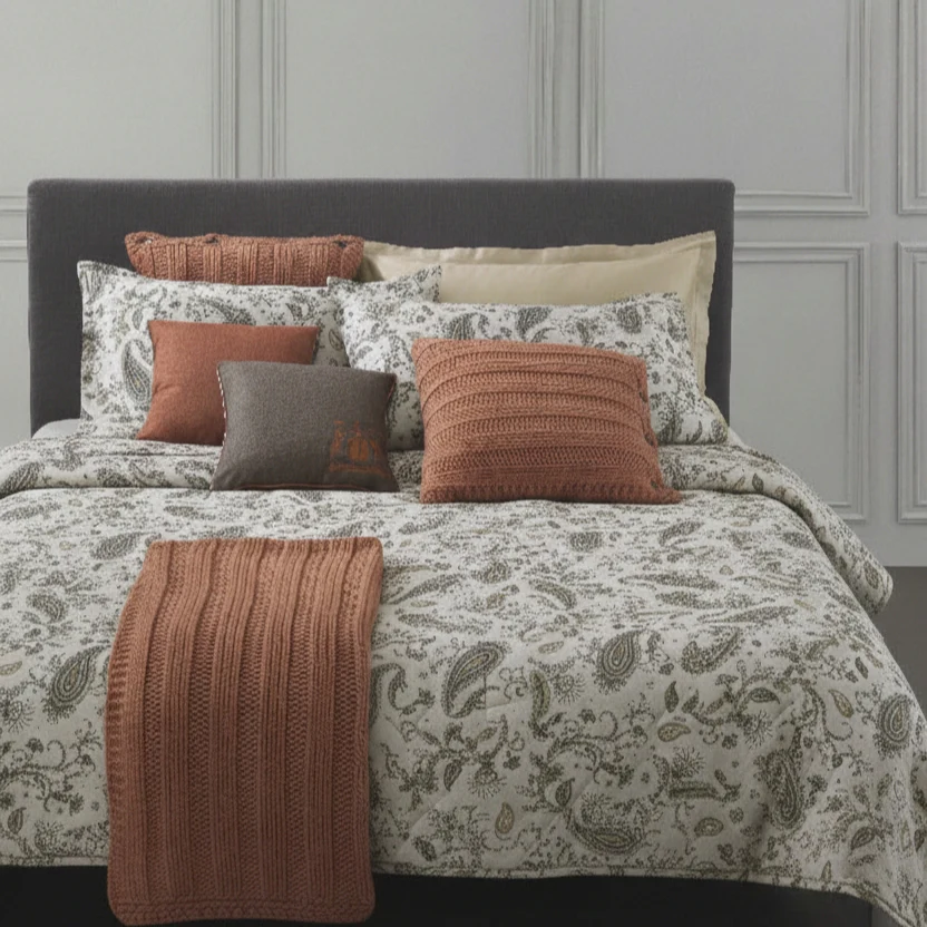 Trapunta In  New-Paisley Matrimoniale