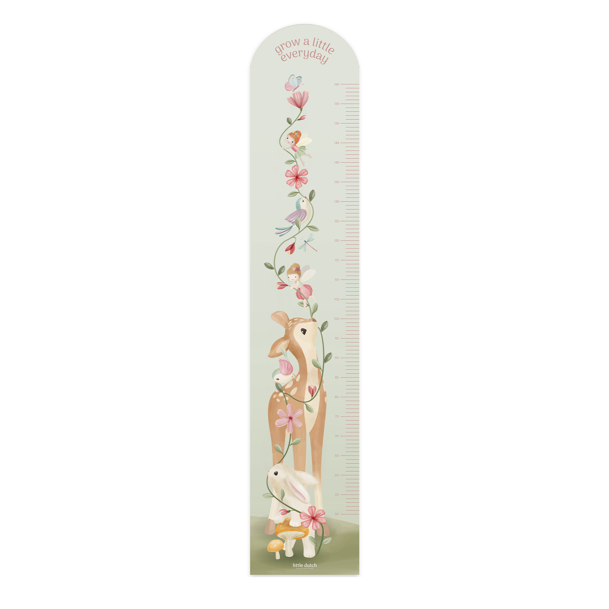 Groeimeter muursticker Fairy Garden