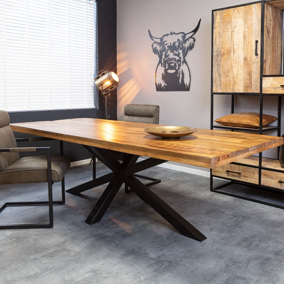 Rechthoekige eettafel Maas Maat 160 Matrixpoot