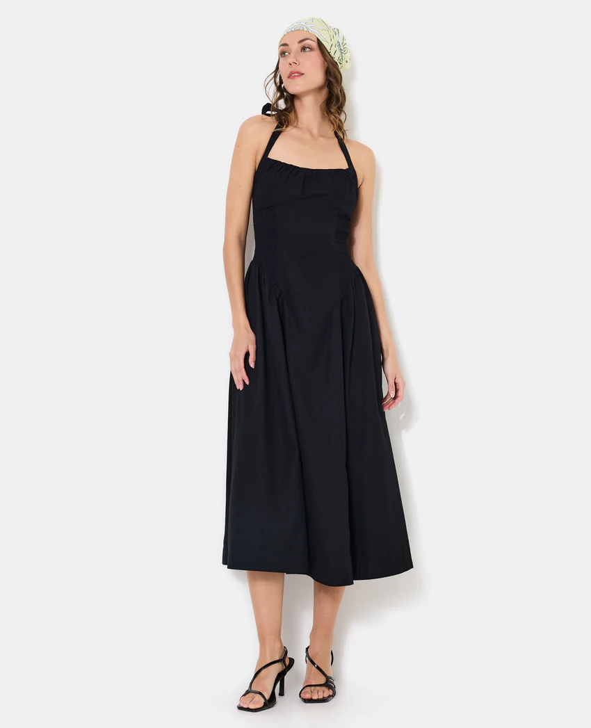 Pimkie Robe longue évasée avec smocks