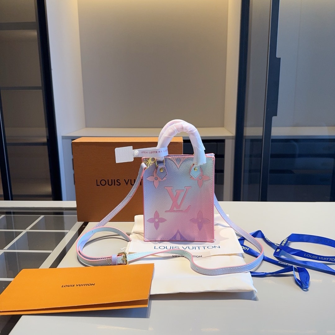 louis new arrival pink mini tote bag size: 14*17*5 cm - Top Club