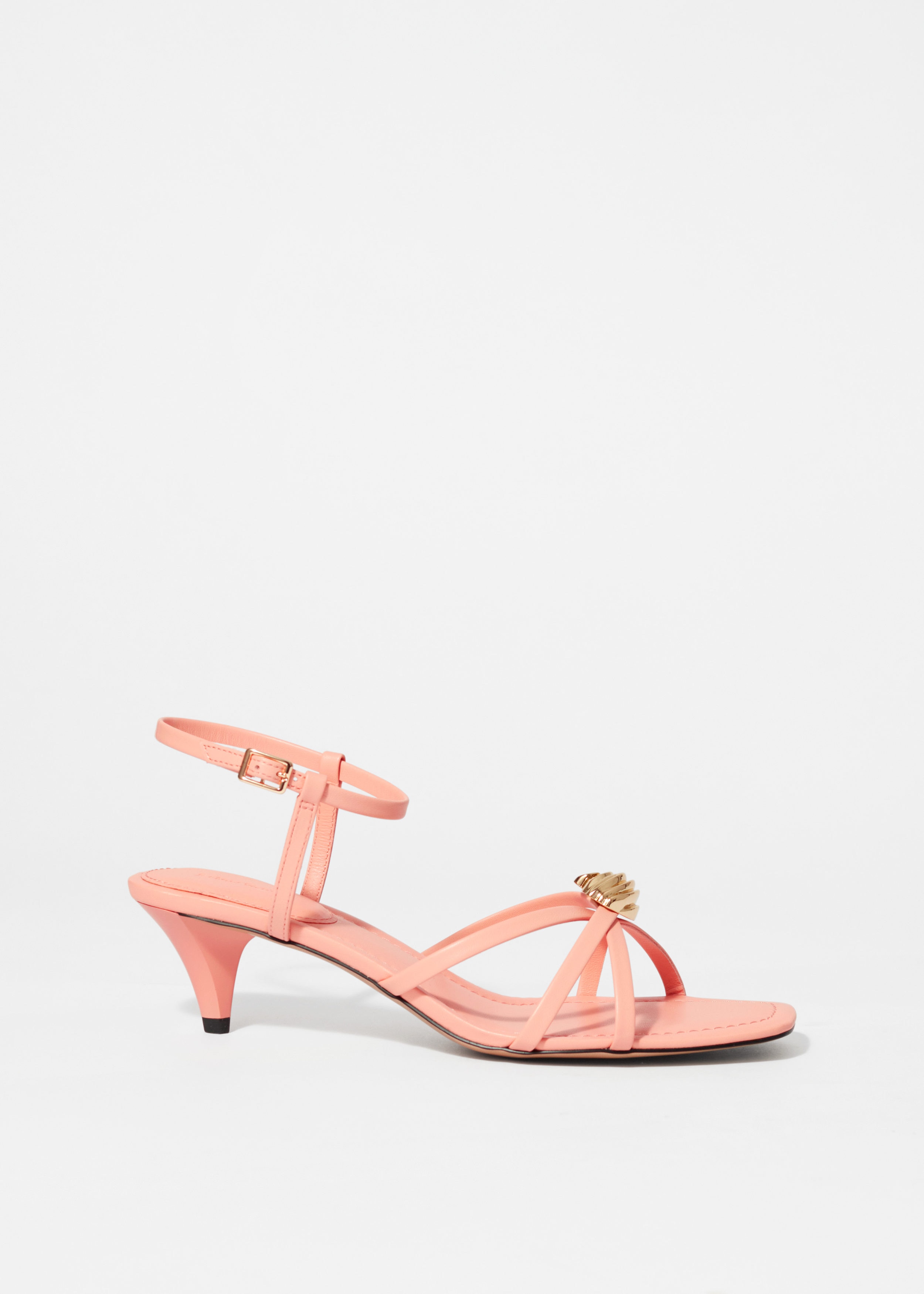 & Other Stories EMBELLISHED HEELED LEATHER SANDALS