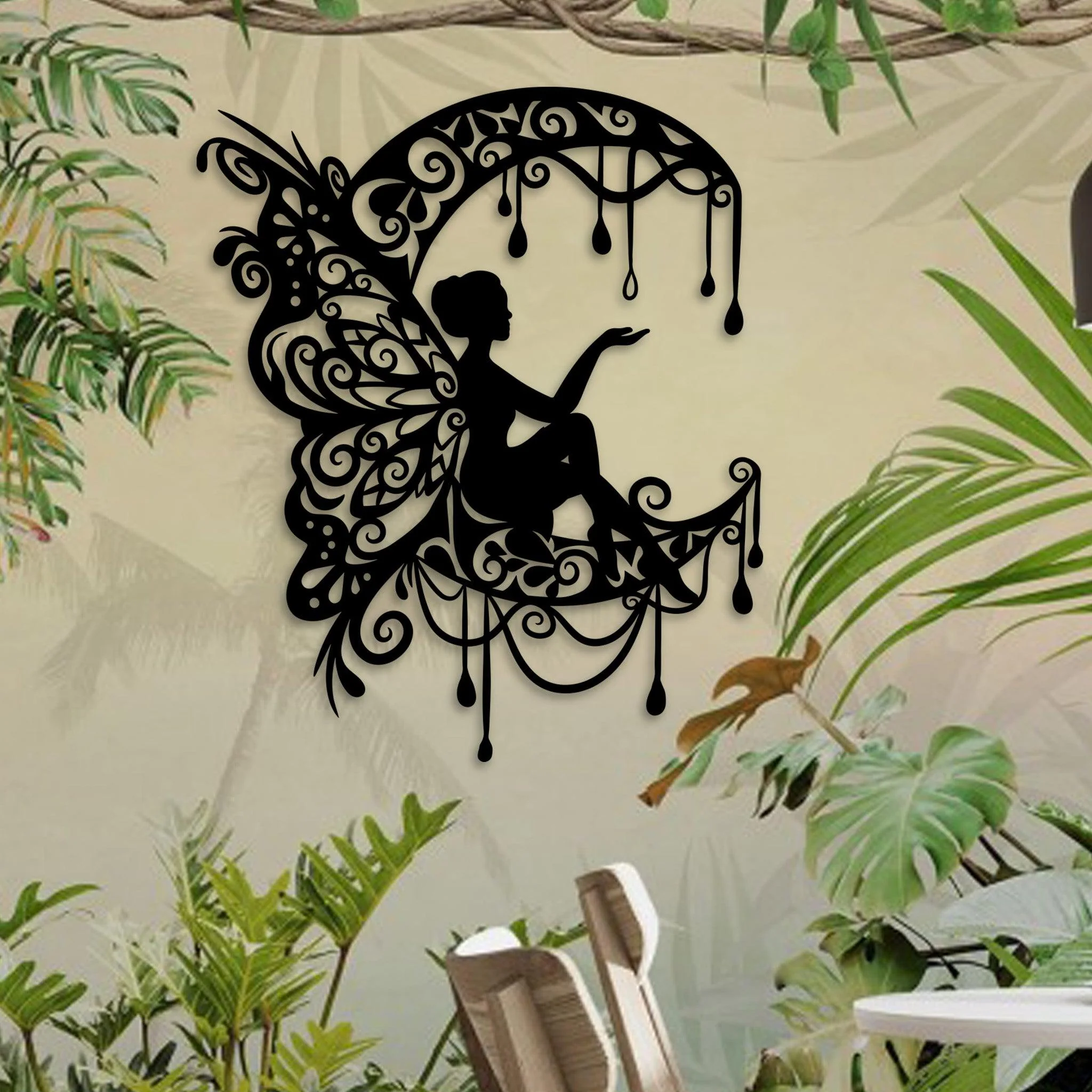 Moon and Fairy Wall Art - Alvarez Pro Painting LLC