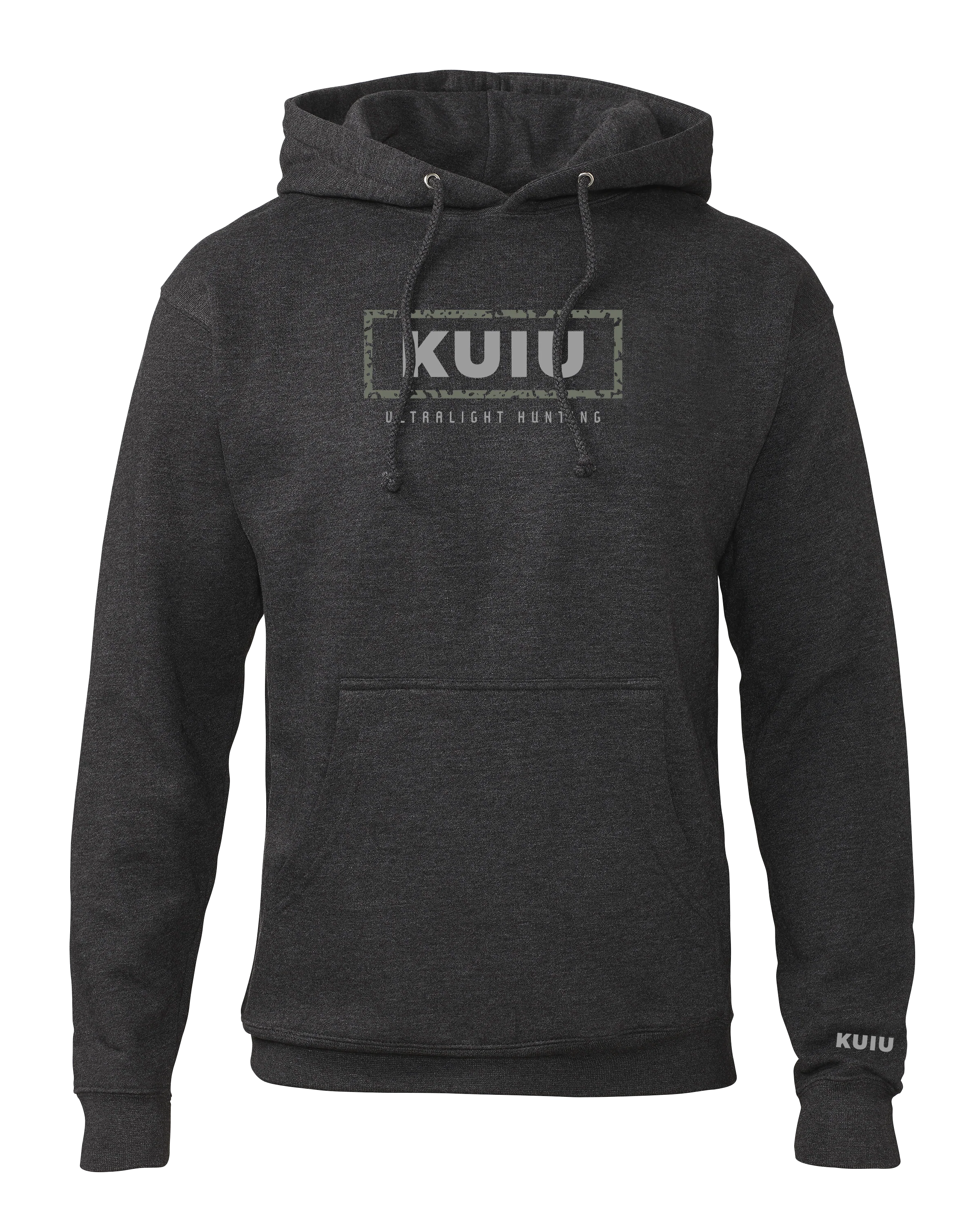 KUIU Box Logo Hoodie | Charcoal