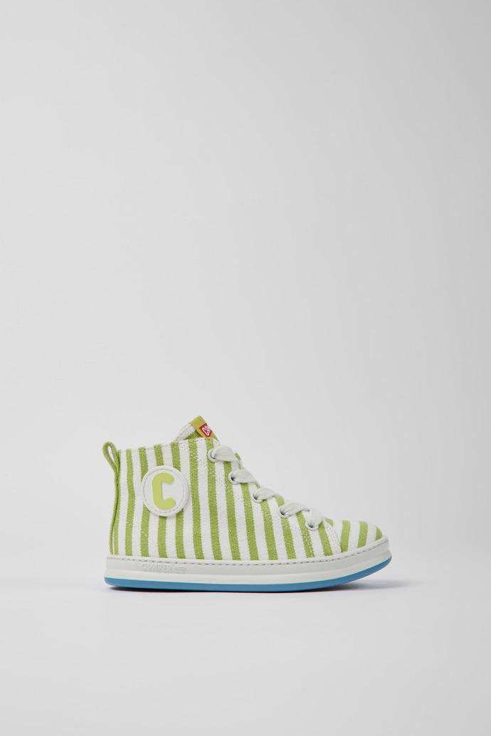 Runner Green and white textile sneakers for children