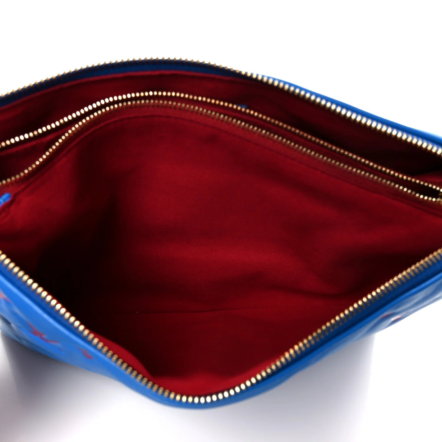 Lambskin Embossed Monogram Vuittamins Coussin PM Blue Red - Top Club