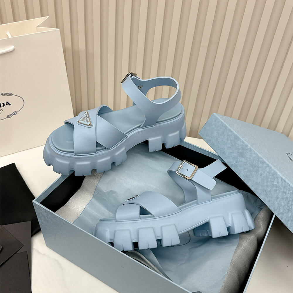 PRADA Monolith rubber sandals - Top Club