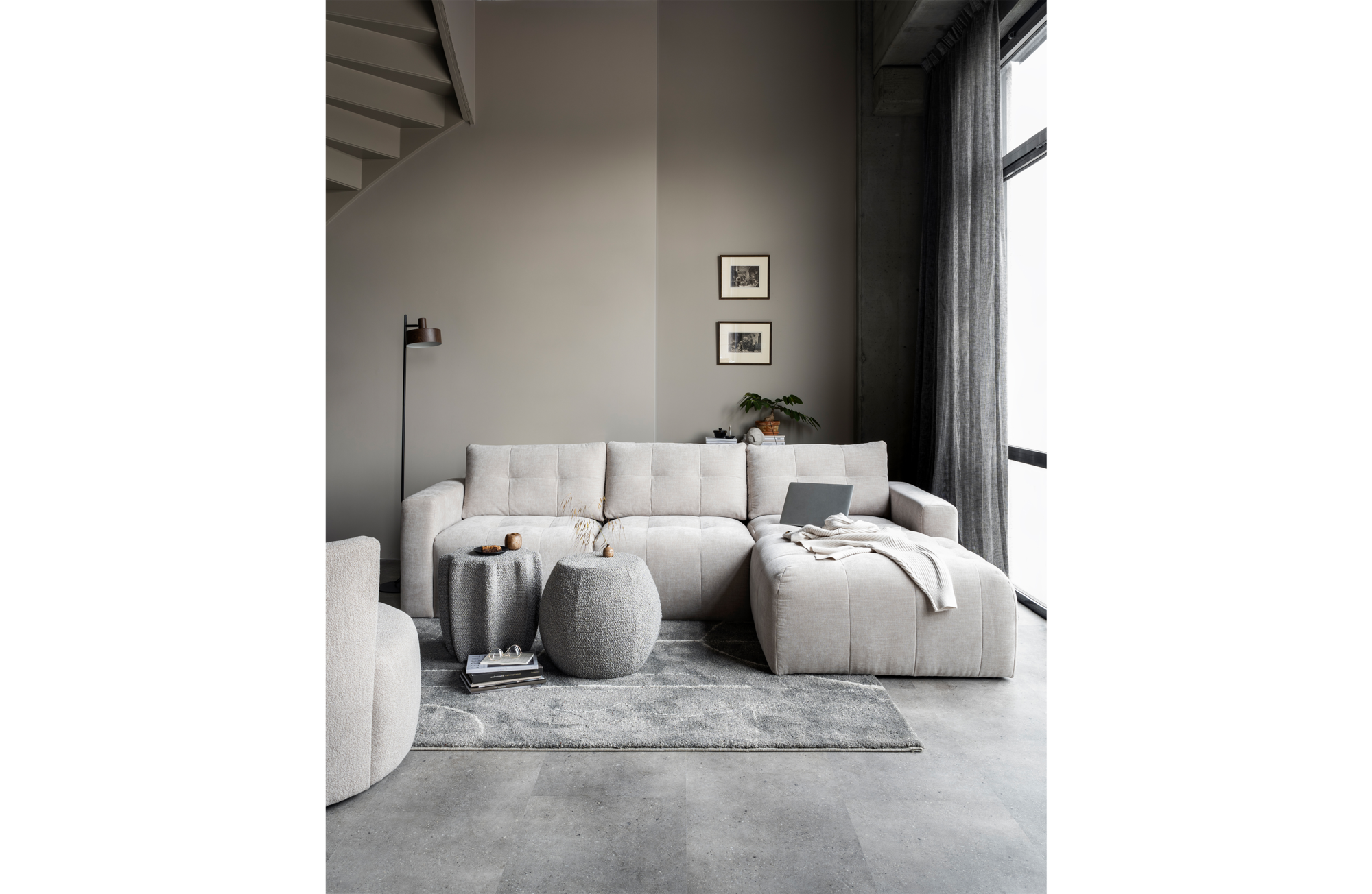 WOOOD Exclusive chaise longue Bar rechts Bar Chaise Longue rechts - Zand
