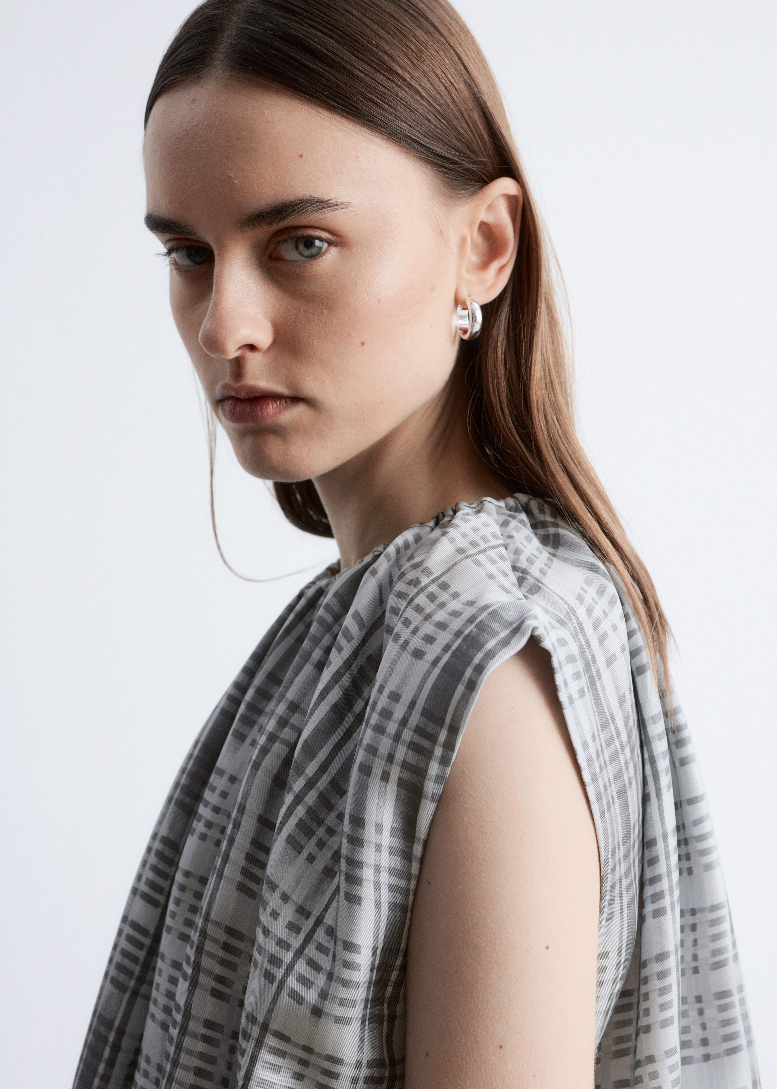 & Other Stories DRAWSTRING SILK TOP