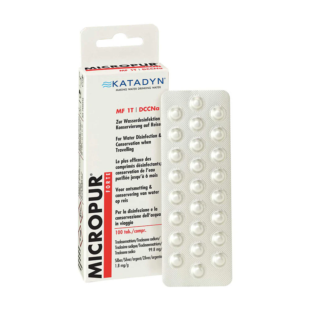 Katadyn Micropur Forte MF 1T/100 - Water disinfectant purification tablets