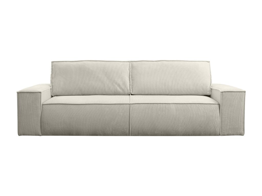 Sofá cama de 4 plazas de pana beige