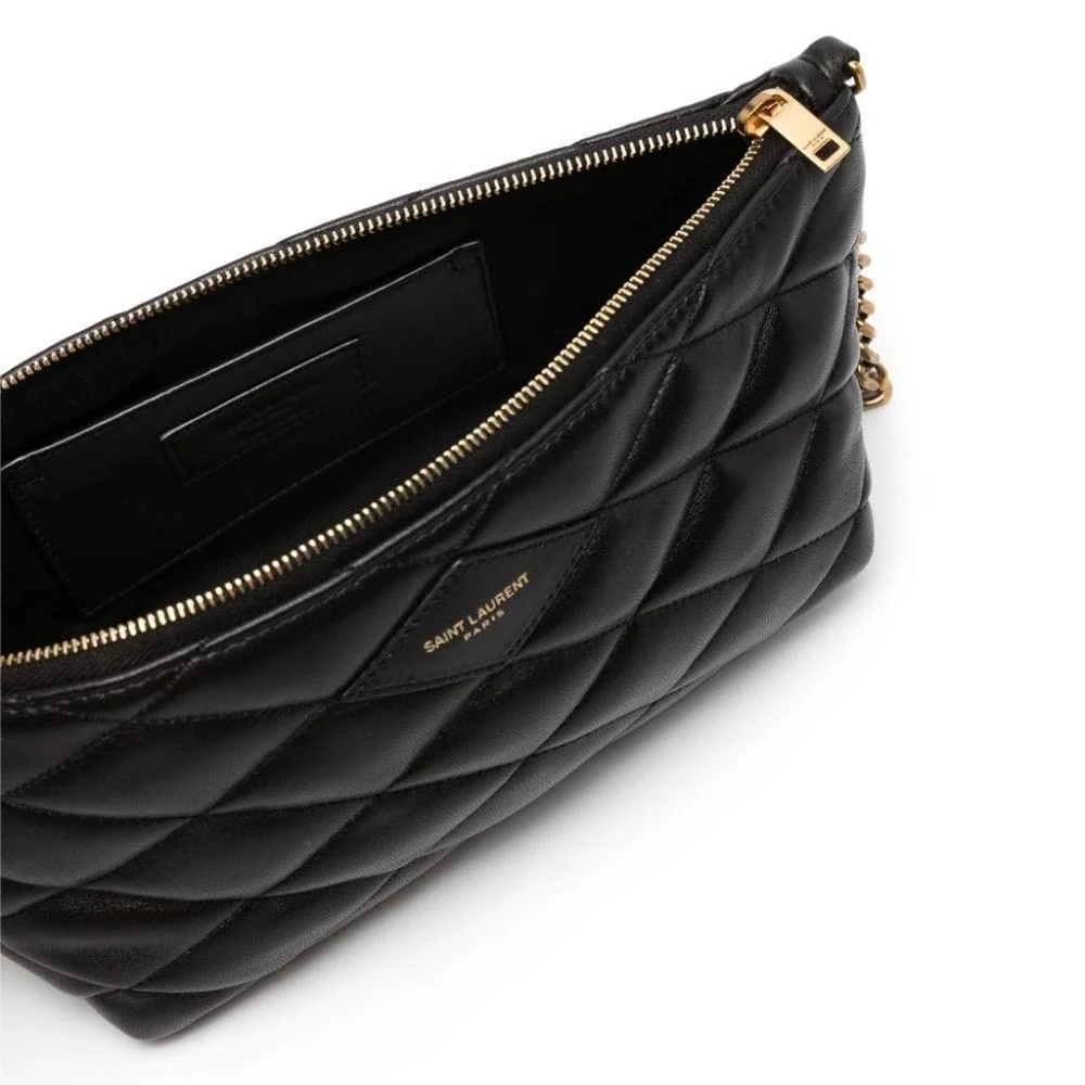 Saint Laurent diamond-quilted leather mini bag - Top Club