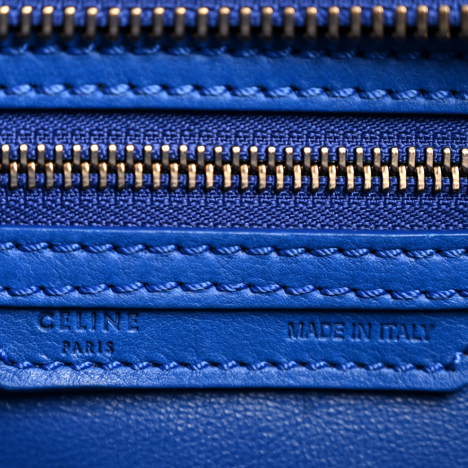 Smooth Calfskin Micro Luggage Royal Blue - Top Club