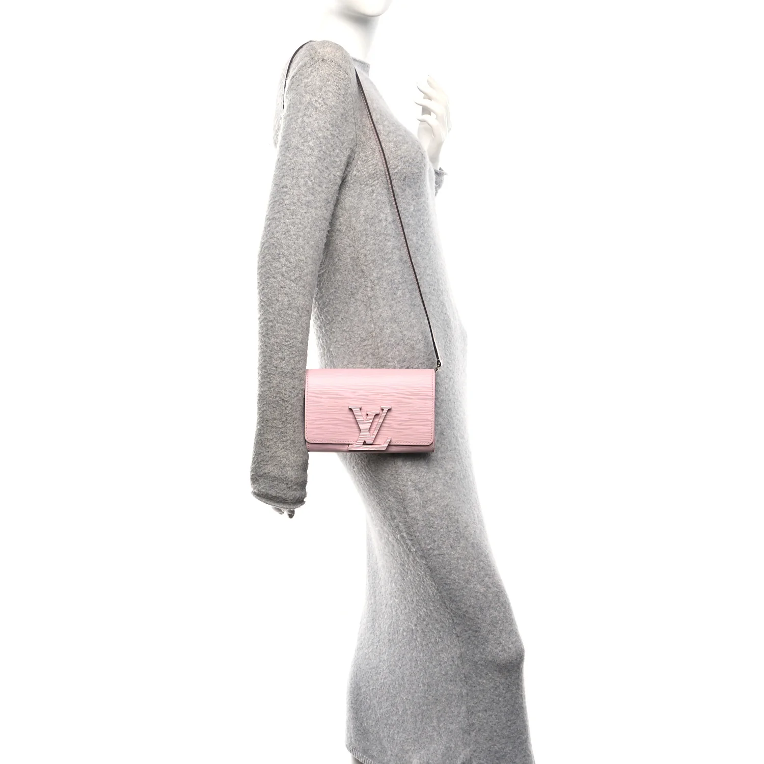 Epi Louise Strap PM Rose Clair