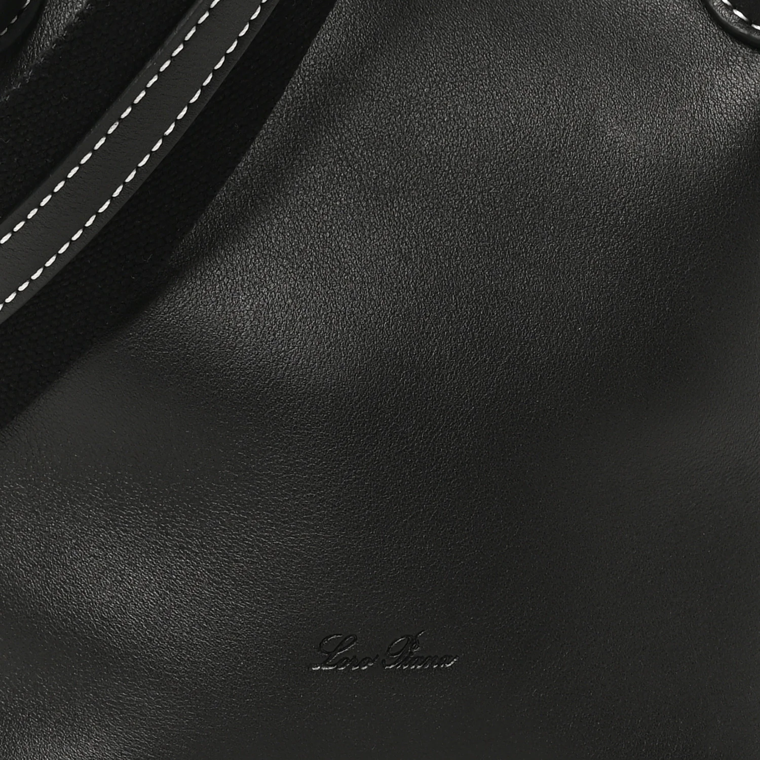 Smooth Calfskin Micro Bale Bag Black - Top Club