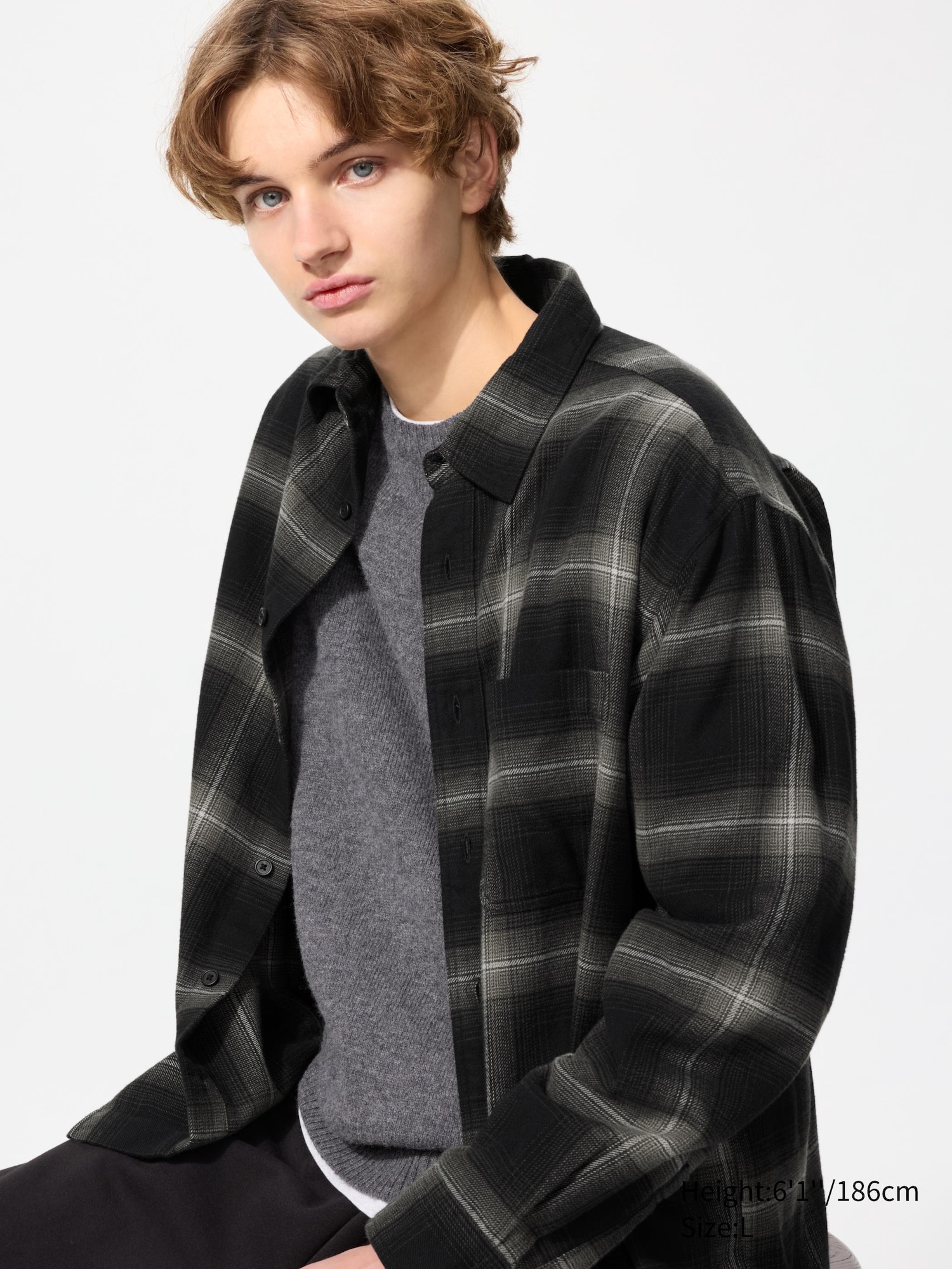 Flannel Checked Shirt Long Sleeve