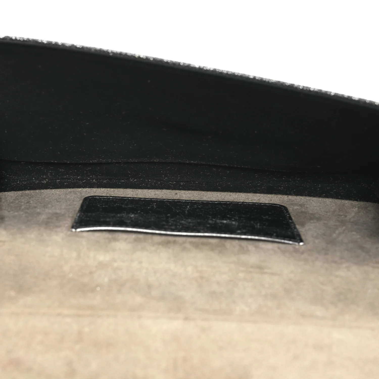 Glitter Fabric Erica Chain Clutch  Anthracite - Top Club
