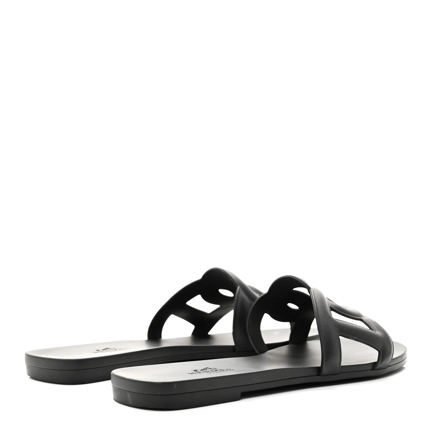 Rubber Aloha Sandals 35 Black - Top Club
