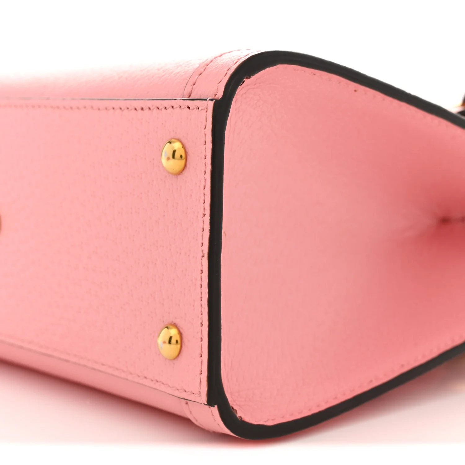 Wonka Grain Calfskin Mini Diana Tote Bag Wild Rose Black - Top Club