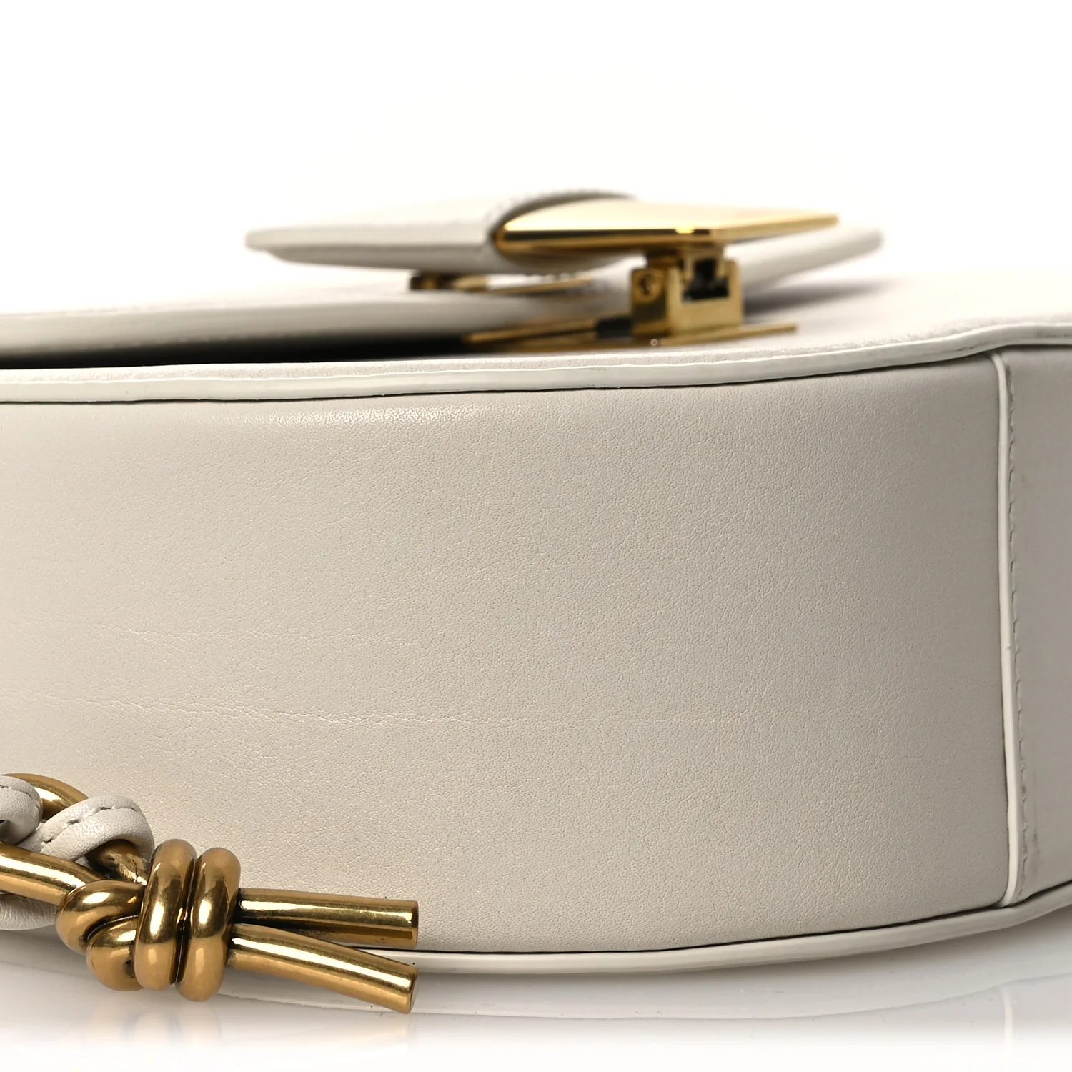 Calfskin Small Desiree Crossbody Bag Chalk - Top Club