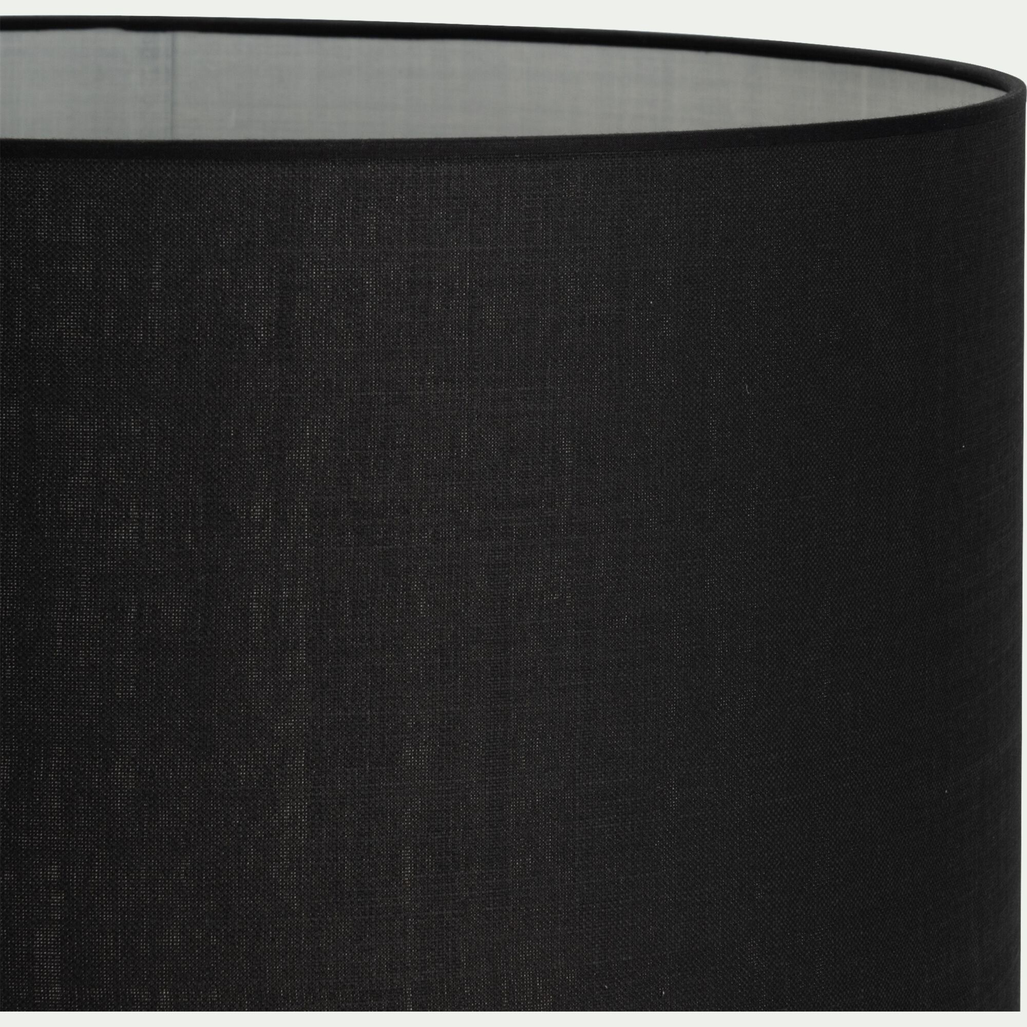 TRIX - Abat-jour cylindrique en coton D50cm -noir