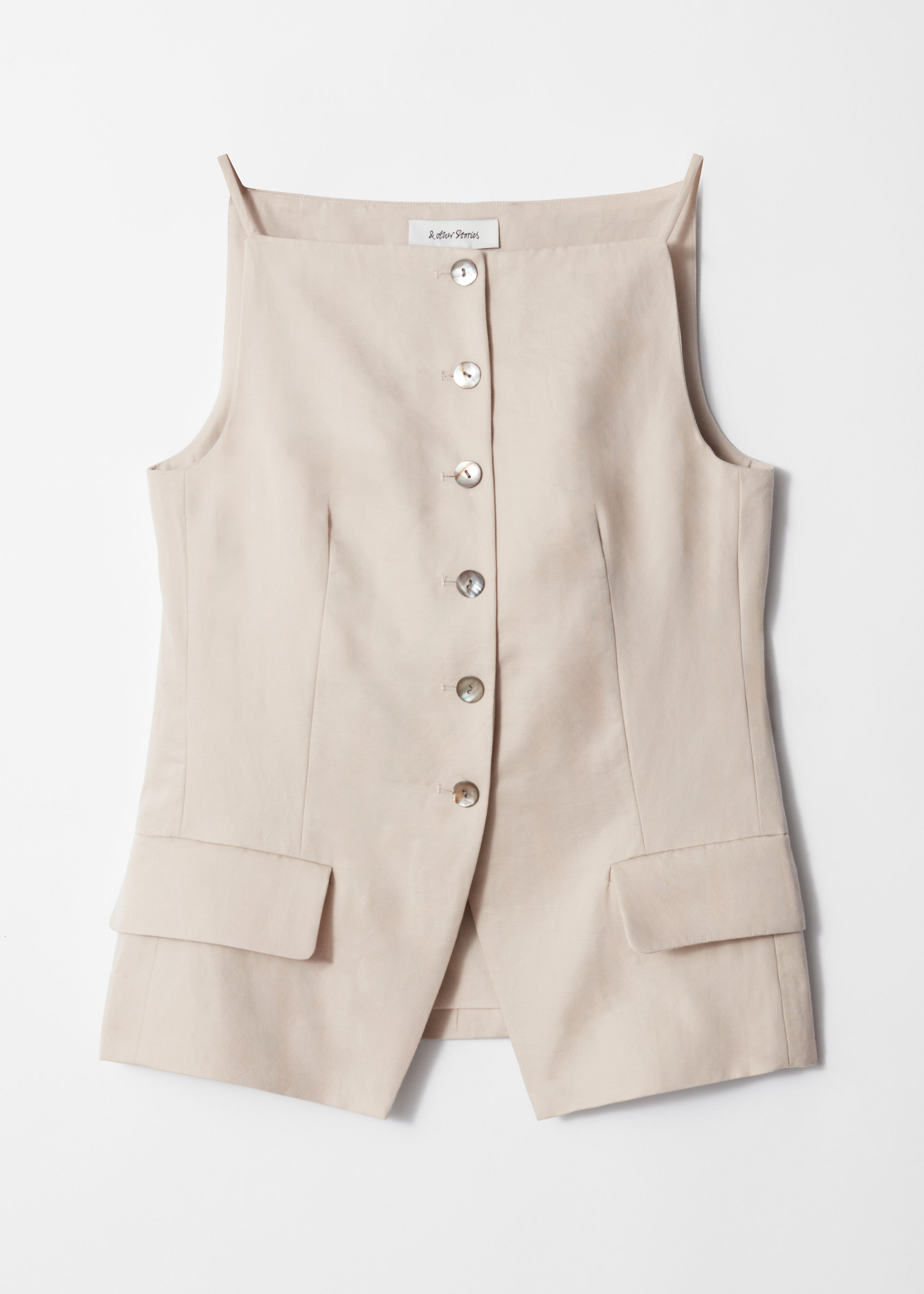 & Other Stories TAILORED VEST TOP