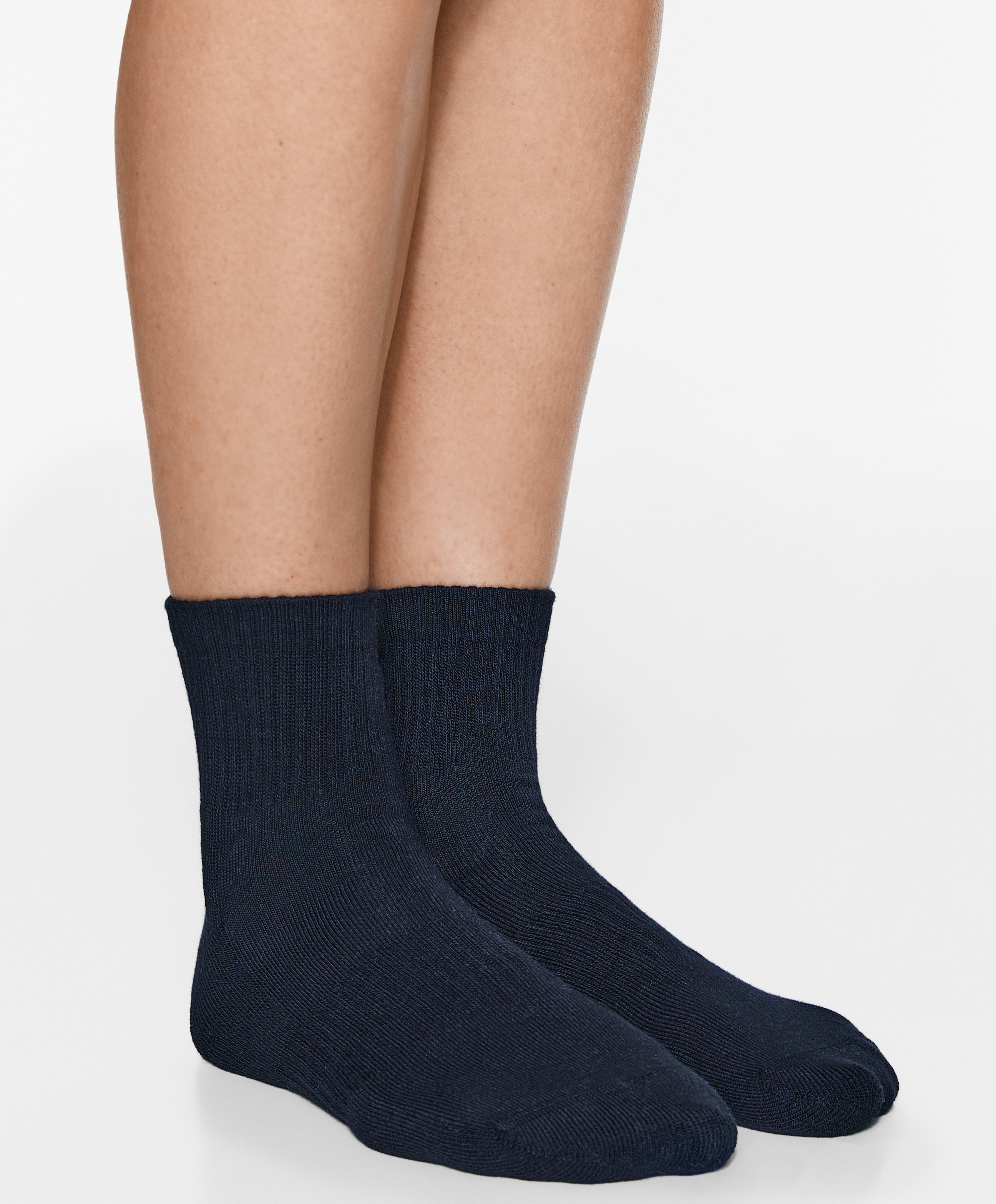 OYSHO 3 pairs of cotton blend quarter sports socks