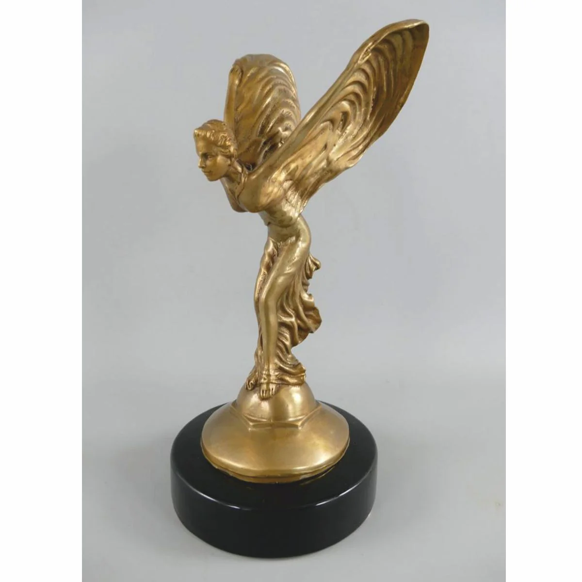 Luxury bronze sculpture woman with wings H. 33 cm - desk decoration
