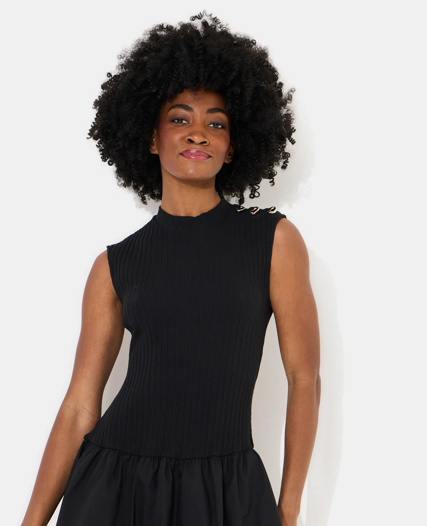 Pimkie Robe courte boule bi-matière