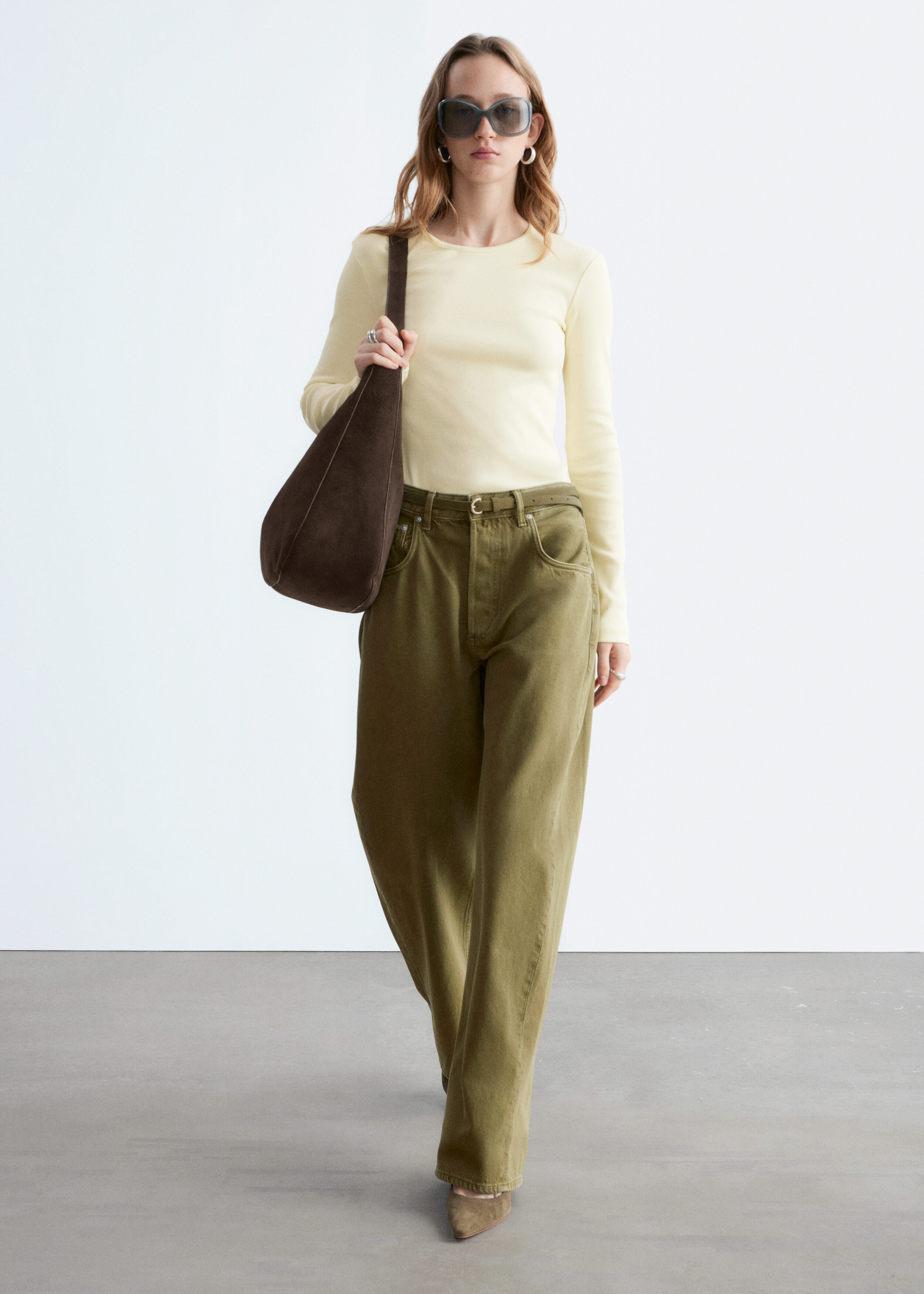 & Other Stories RIBBED LONG-SLEEVE TOP