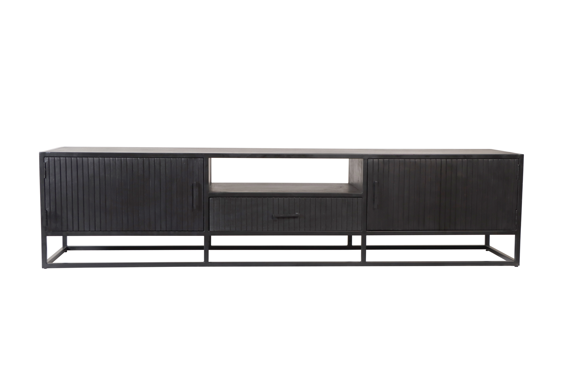 TV Meubel Long Beach Zwart 210cm