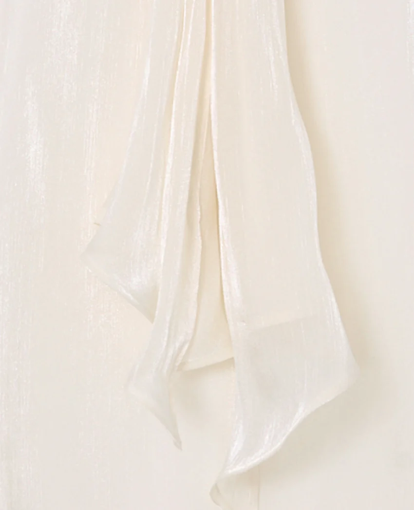Pimkie Robe longue dos-nu en satin avec pans à nouer