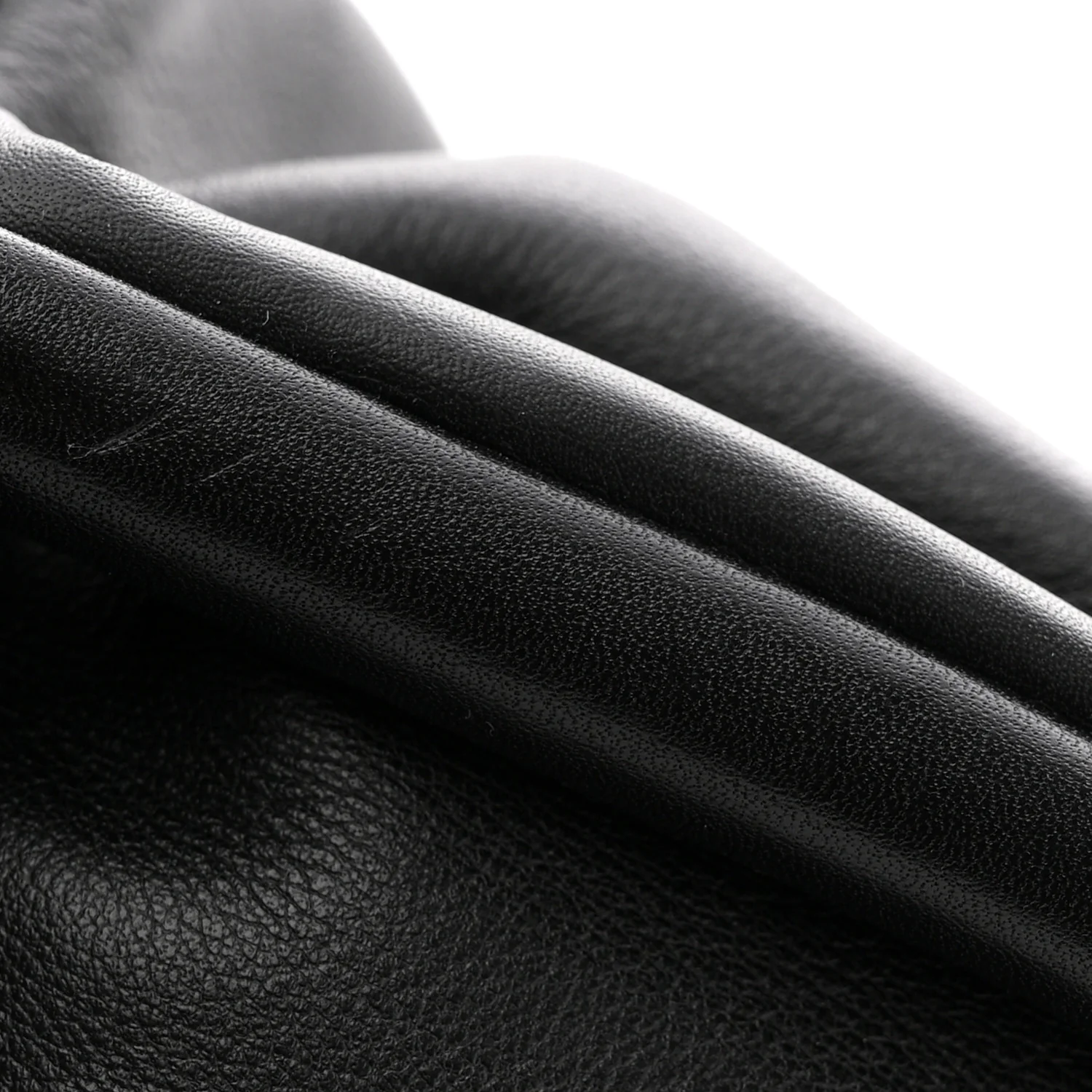 Smooth Butter Calf The Pouch Oversized Clutch Black - Top Club