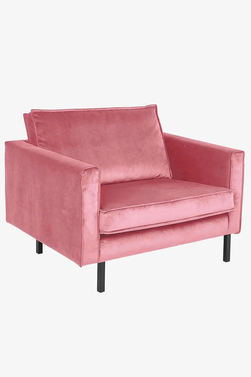 Amsterdam velvet loveseat juke roze